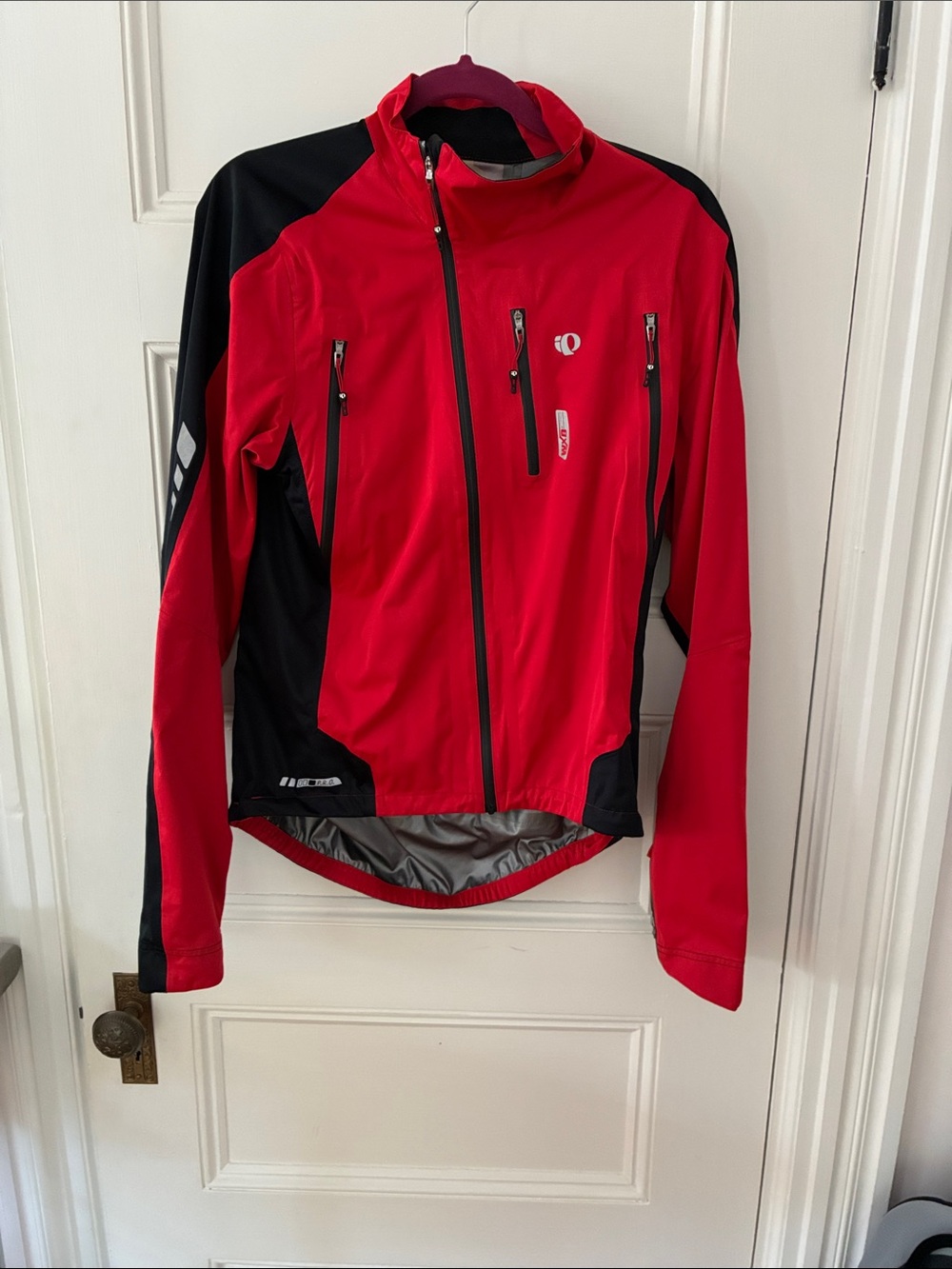 Pearl Izumi Red and Black Cycling PRO WXB Rain Jacket